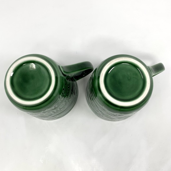 Set of 2 Vtg STARBUCKS Chaleur 16oz Green Mugs Mermaid/Tribal Island Symbols - Picture 6 of 11